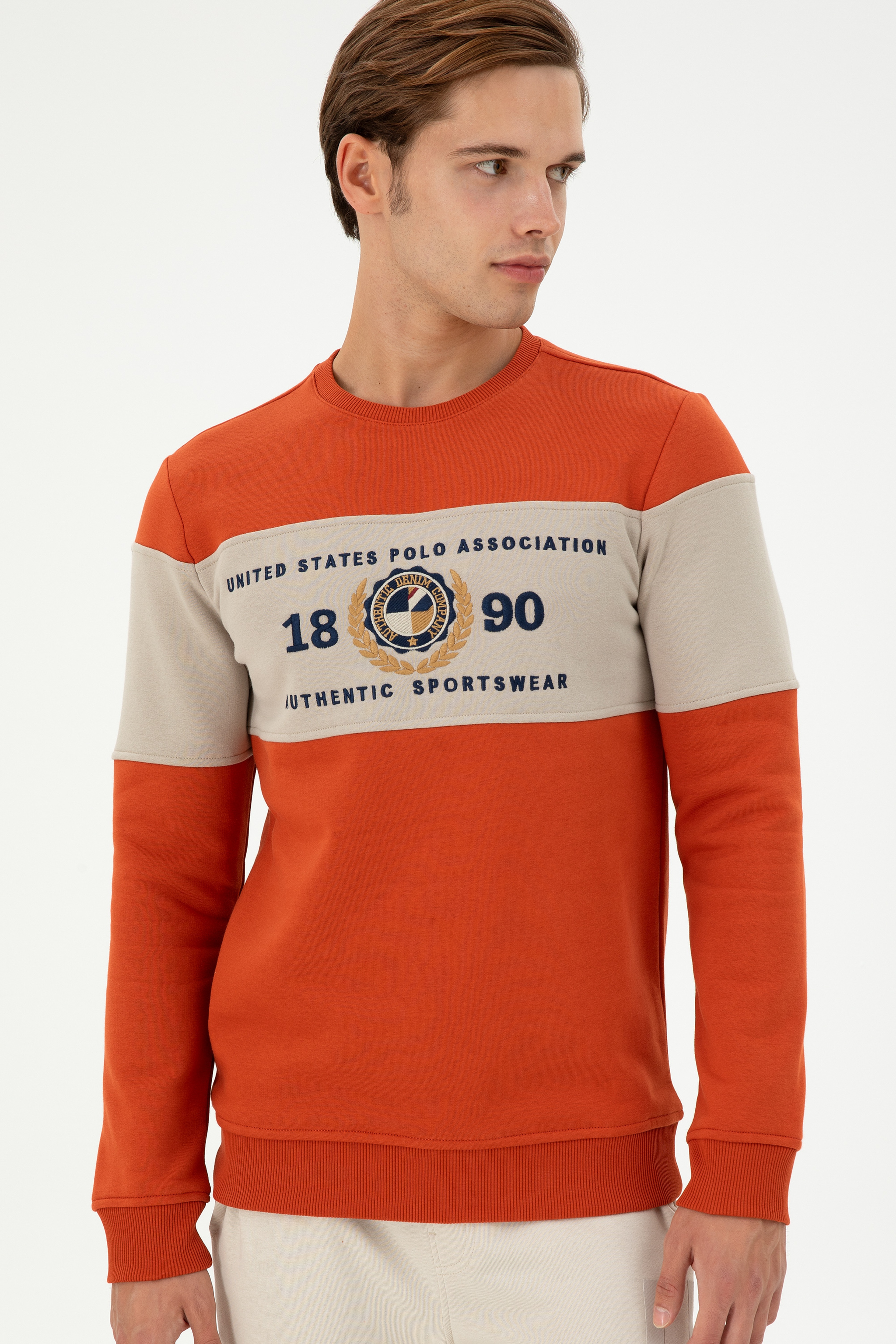Erkek Kiremit Sweatshirt