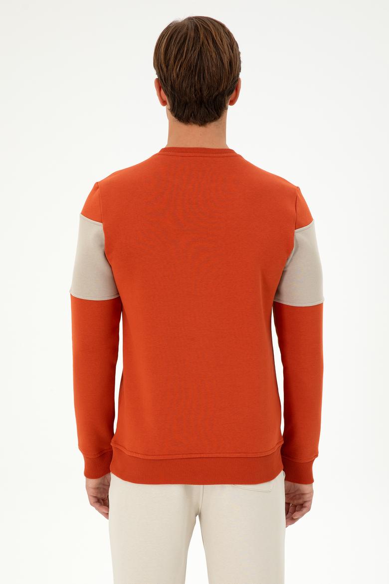 Erkek Kiremit Sweatshirt - 50296190017