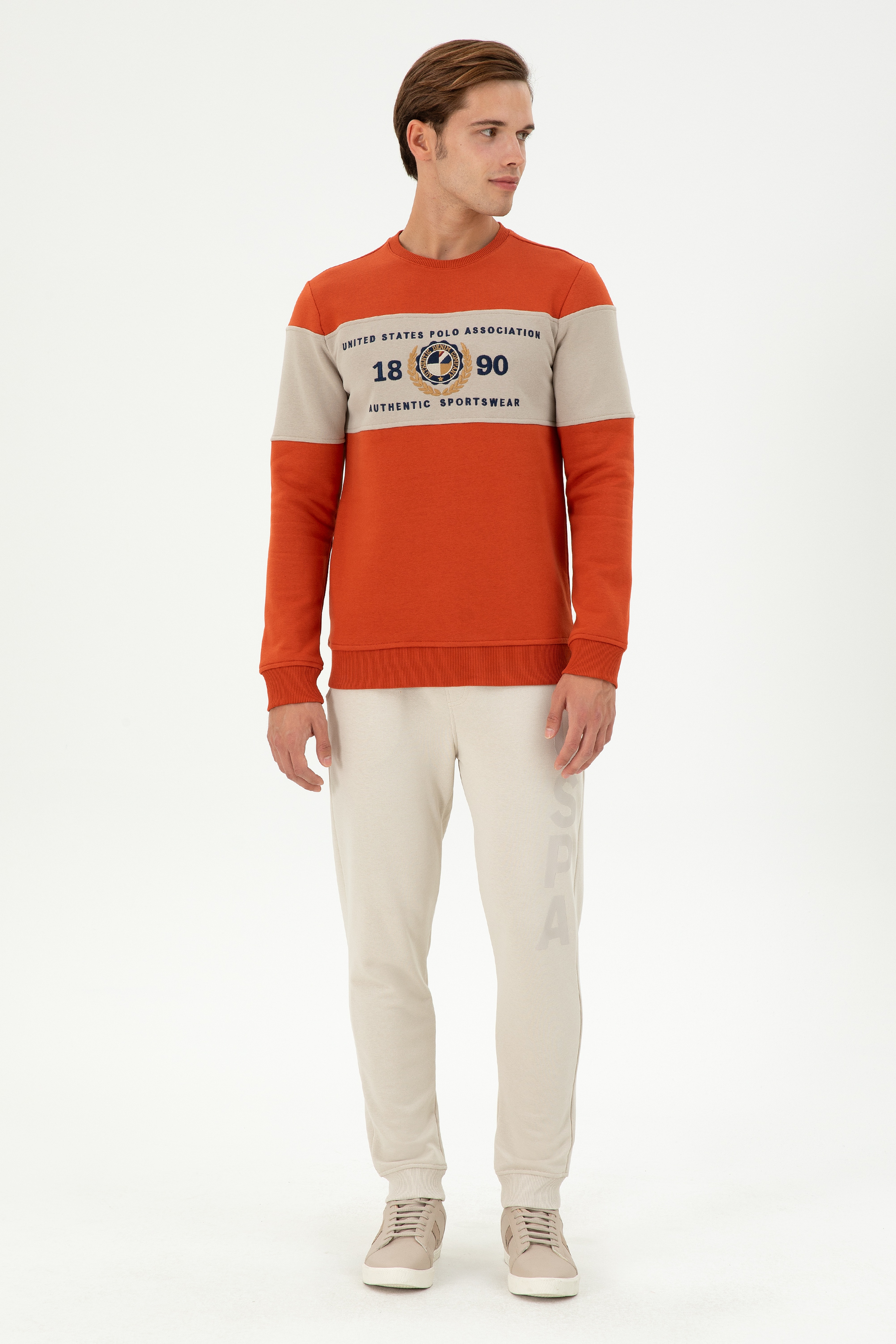 Erkek Kiremit Sweatshirt