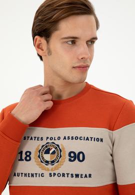 Erkek Kiremit Sweatshirt - 50296190017