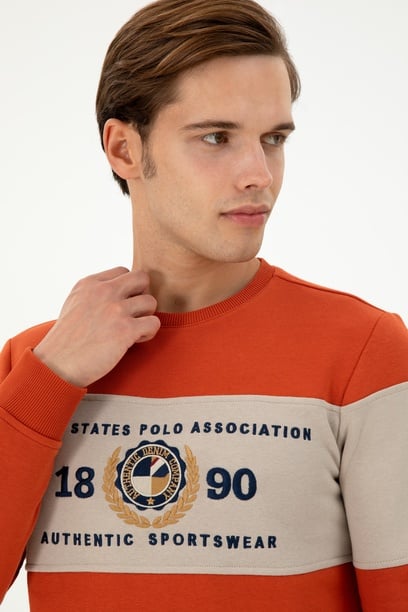 Erkek Kiremit Sweatshirt