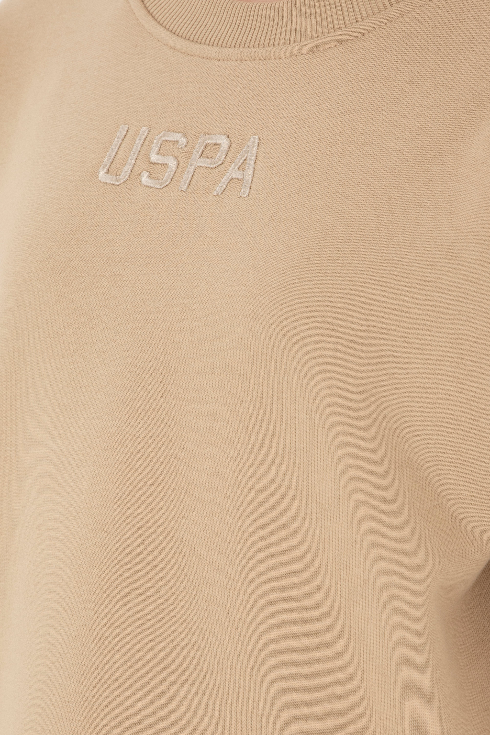 Kadın Kum Bisiklet Yaka Sweatshirt - Image 8
