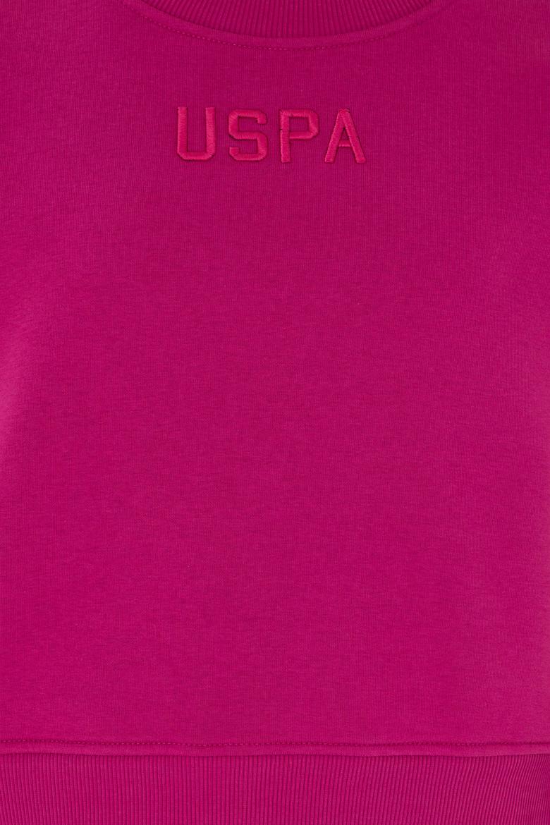 Kadın Fuşya Bisiklet Yaka Sweatshirt - 50294751060