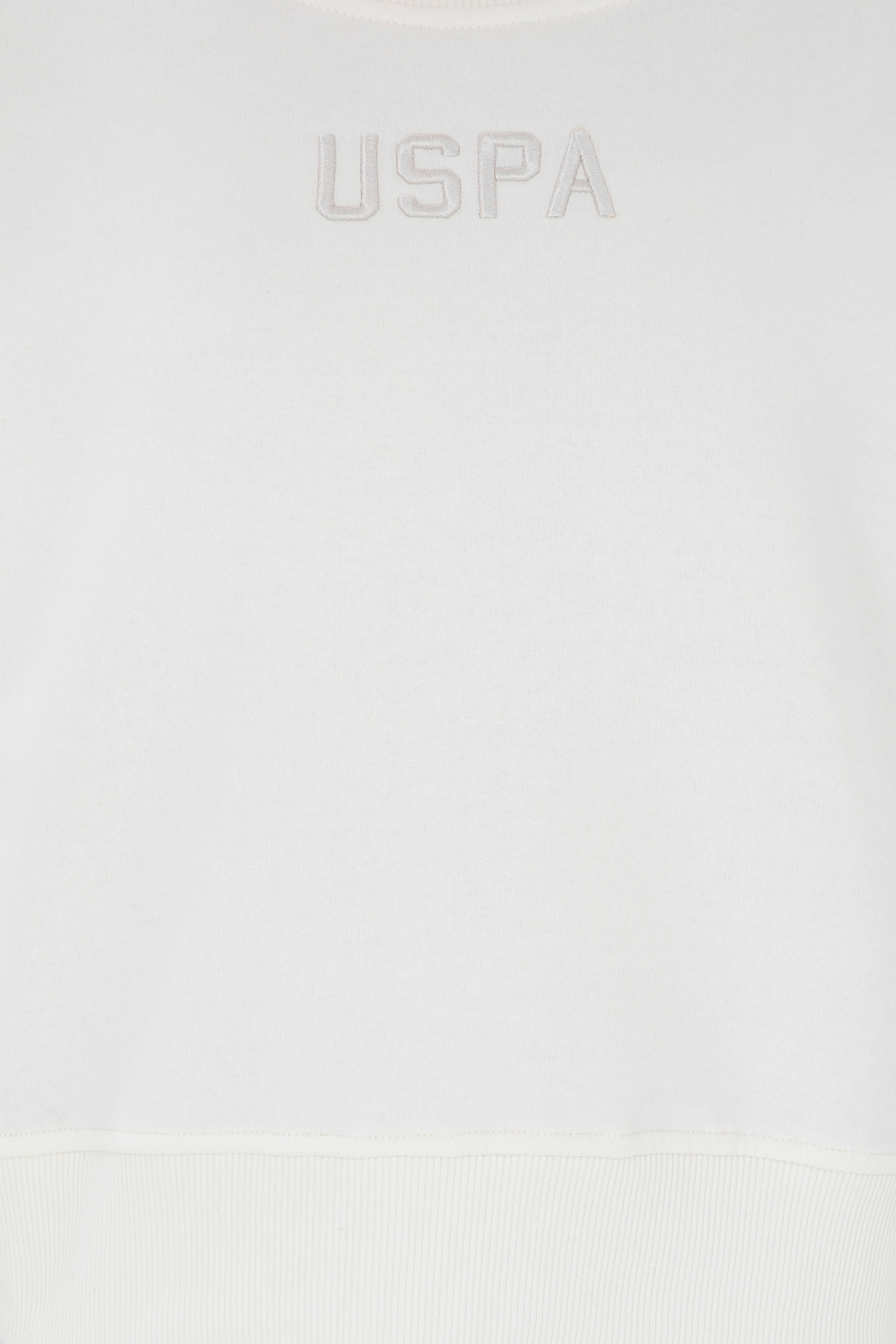 Kadın Ekru Bisiklet Yaka Sweatshirt - Image 6
