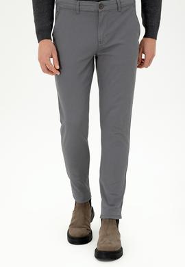 Erkek Gri Kanvas Pantolon - 50297578248