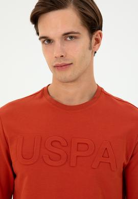 Erkek Regular Fit Bisiklet Yaka Kiremit Basic Sweatshirt - 50289058116