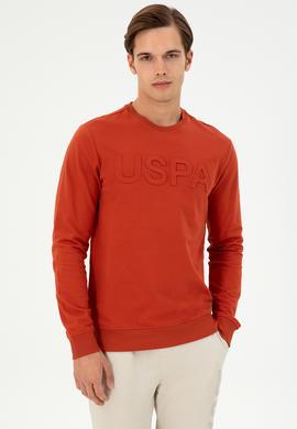 Erkek Regular Fit Bisiklet Yaka Kiremit Basic Sweatshirt - 50289058116
