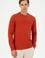 Erkek Regular Fit Bisiklet Yaka Kiremit Basic Sweatshirt