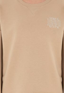 Kadın Kum Bisiklet Yaka Sweatshirt - 50291228007