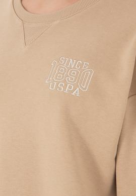 Kadın Kum Bisiklet Yaka Sweatshirt - 50291228007