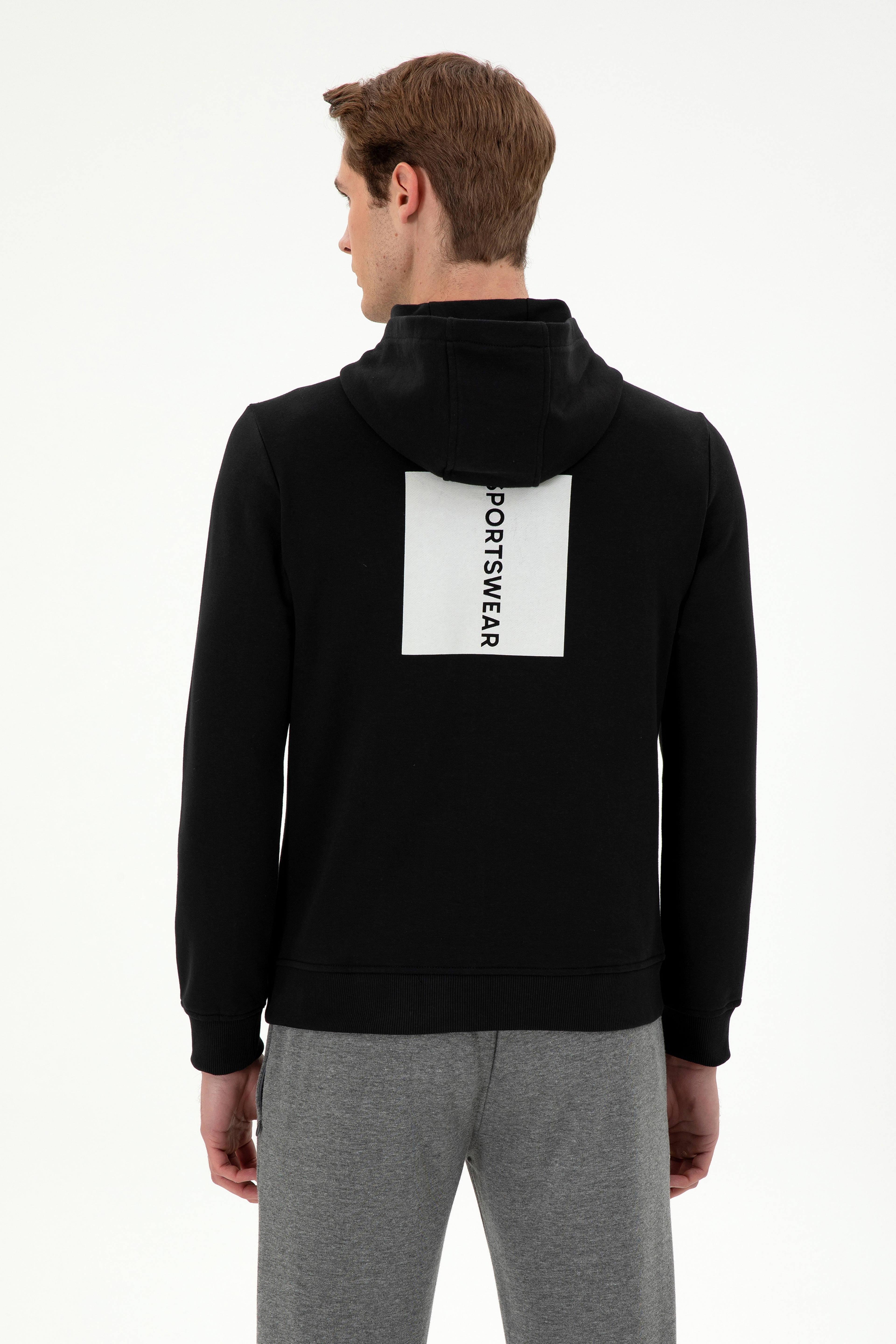 Erkek Siyah Sweatshirt