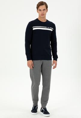 Erkek Antrasit Melanj Eşofman Altı - 50295195049