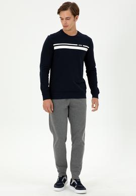 Erkek Antrasit Melanj Eşofman Altı - 50295195049