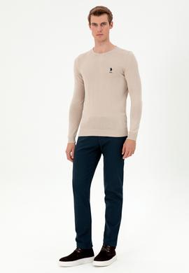 Erkek Taş Melanj Basic Kazak - 50288880044