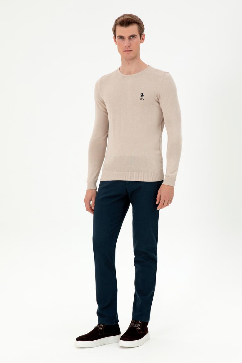 Erkek Taş Melanj Basic Kazak - 50288880044