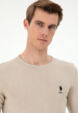 Erkek Taş Melanj Basic Kazak - 50288880044