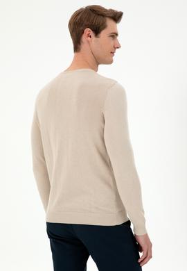 Erkek Taş Melanj Basic Kazak - 50288880044