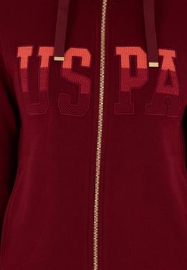 Kadın Bordo Basic Kapüşonlu Sweatshirt - 50289540061