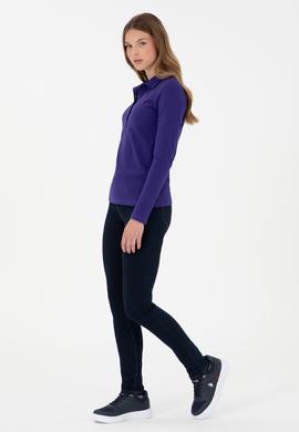 Kadın Mor Basic Sweatshirt - 50289541166