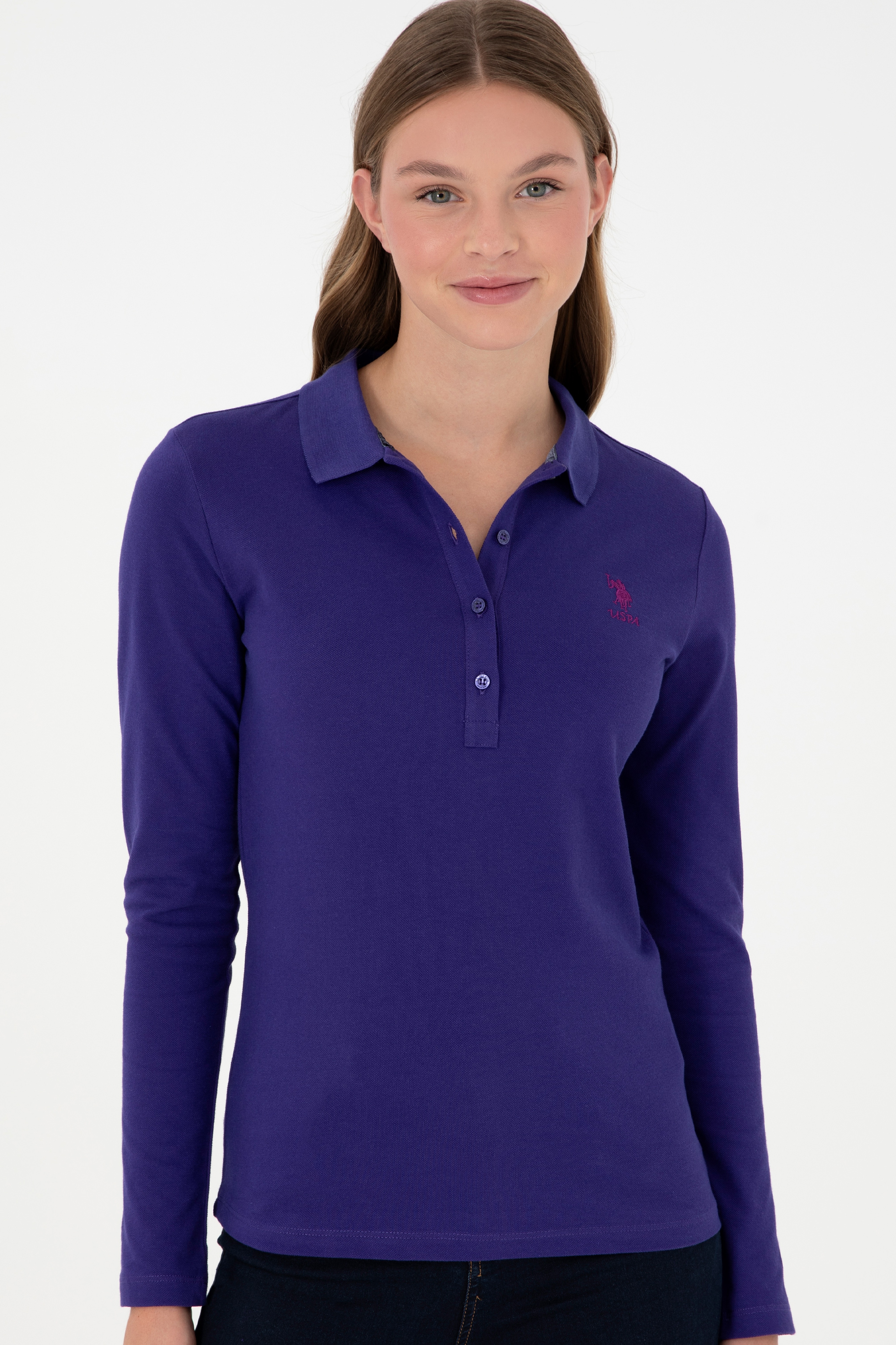 Kadın Mor Basic Sweatshirt