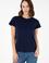 Kadın Lacivert Bisiklet Yaka Basic Tişört
