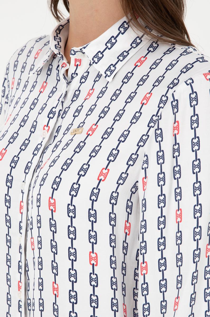 Kadın Krem Uzun Kollu Tunik Gömlek