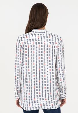 Kadın Krem Uzun Kollu Tunik Gömlek - 50296177010