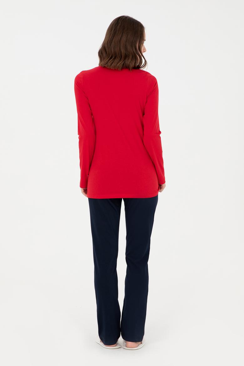 Kadın Kırmızı Pijama Takımı - 50303412004