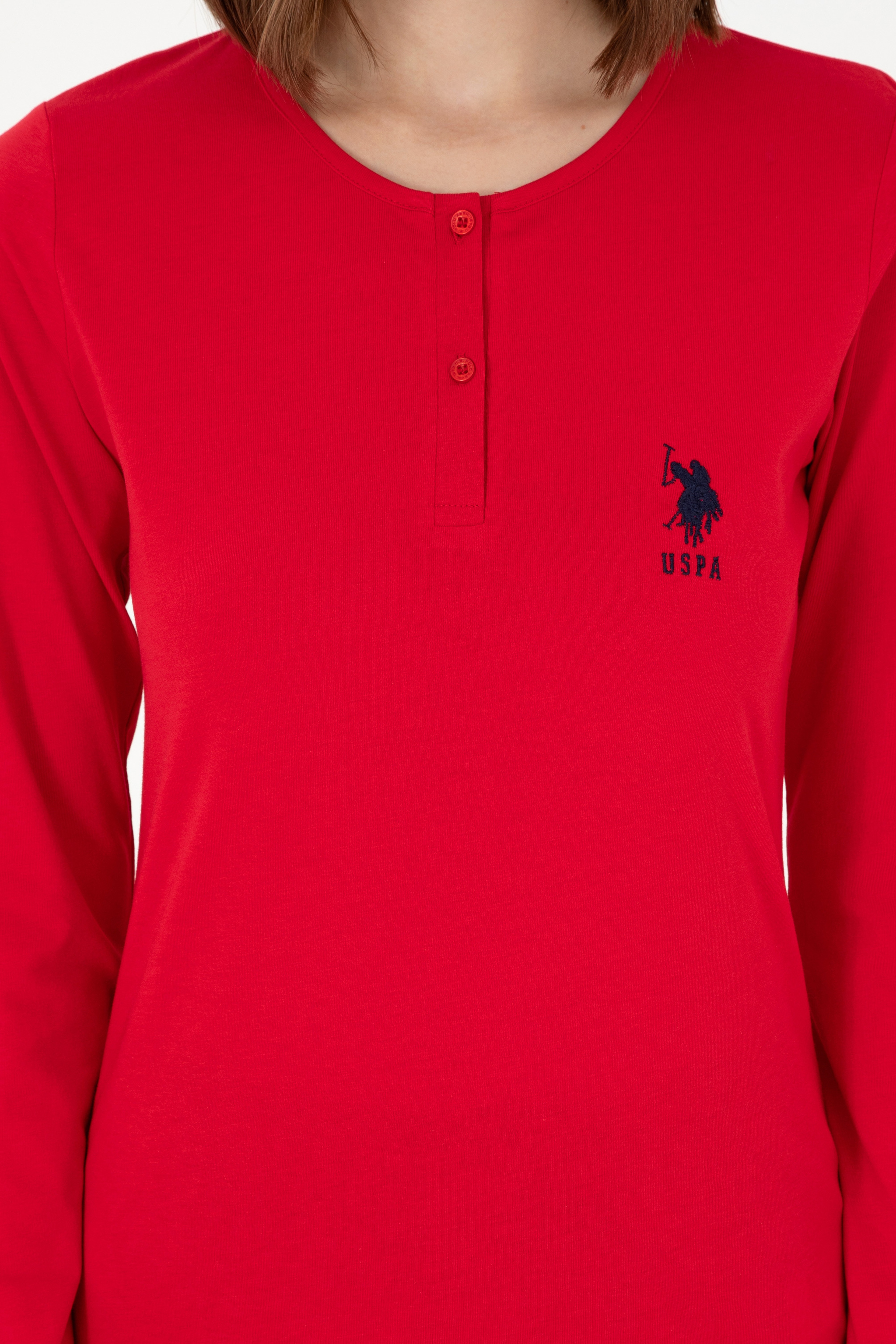 Kadın Kırmızı Pijama Takımı - Image 6