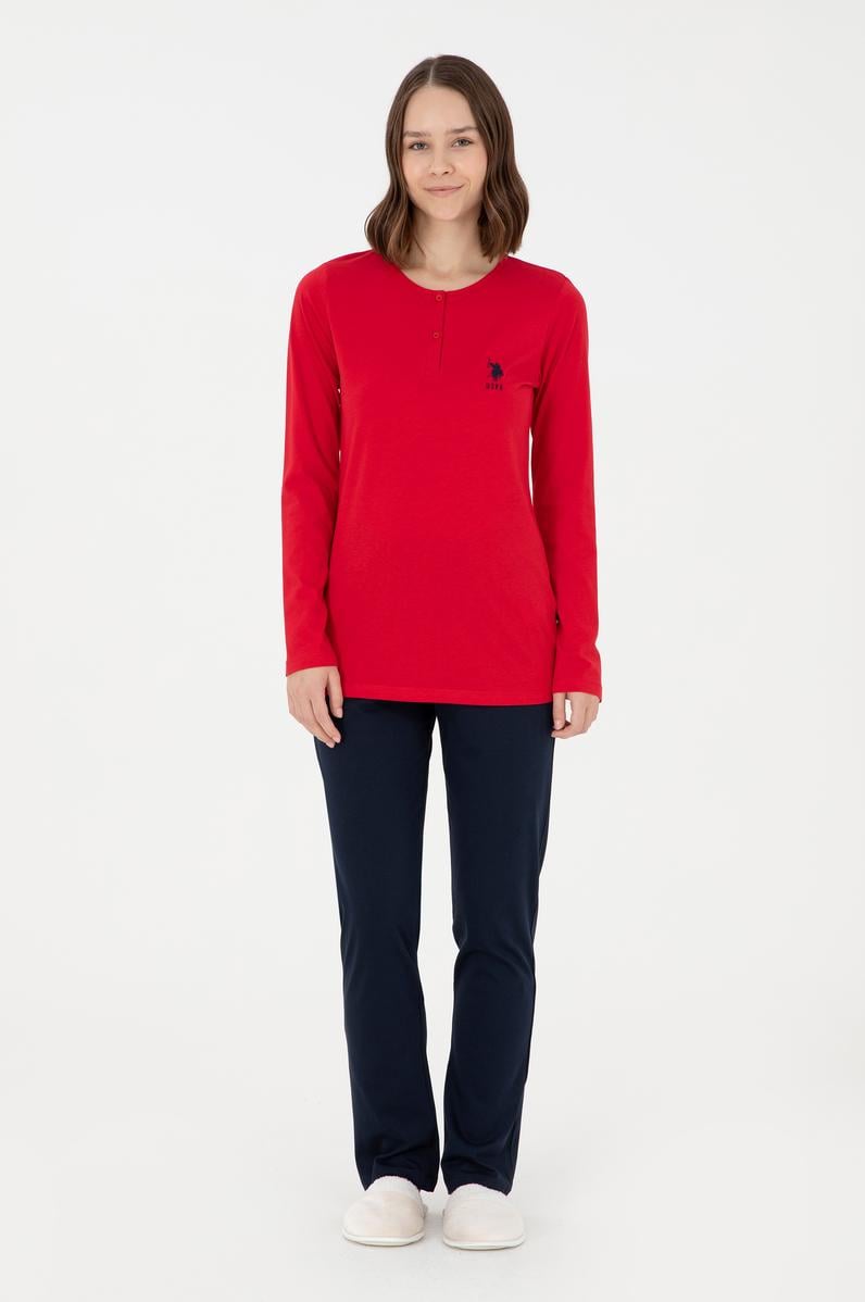 Kadın Kırmızı Pijama Takımı