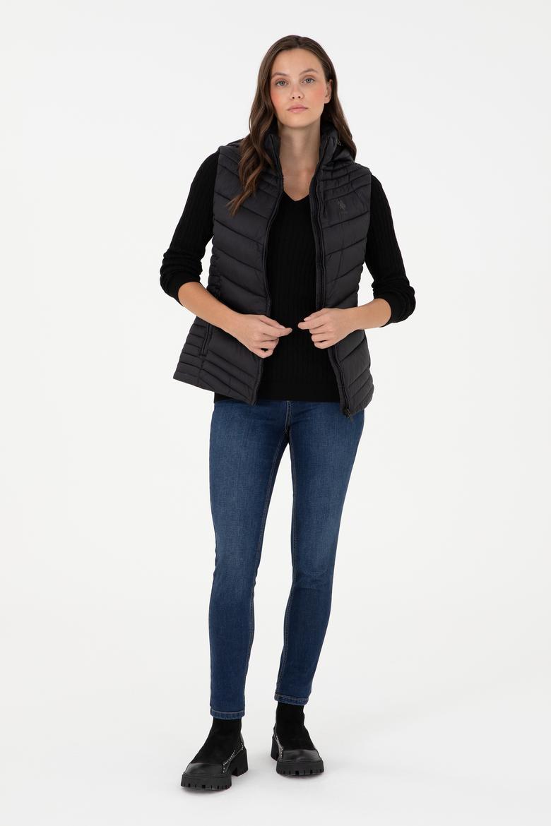 Kadın Siyah Yelek - 50289555008