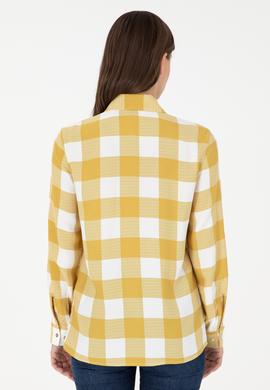 Kadın Sarı Uzun Kollu Gömlek - 50291096004