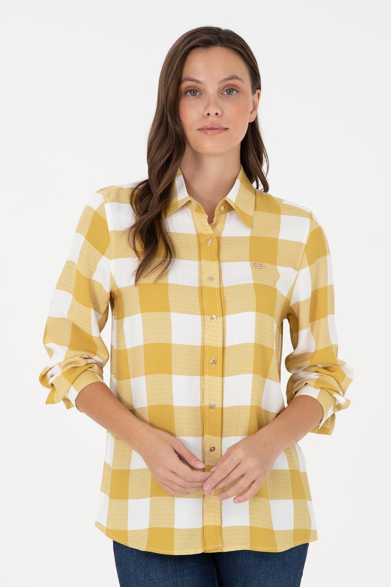 Kadın Sarı Uzun Kollu Gömlek