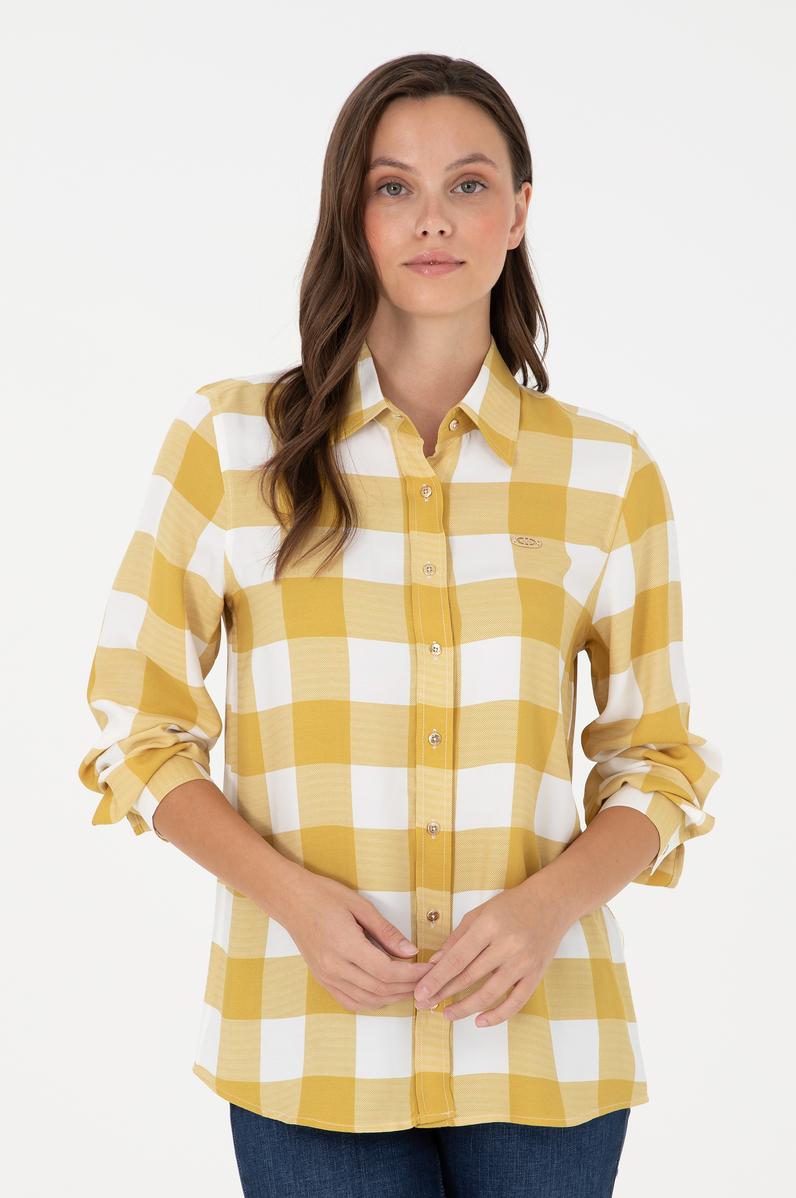 Kadın Sarı Uzun Kollu Gömlek