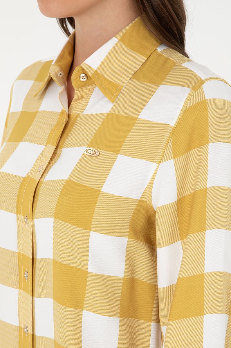 Kadın Sarı Uzun Kollu Gömlek