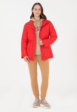 Kadın Kırmızı Kaban - 50291304044