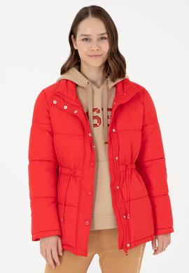 Kadın Kırmızı Kaban - 50291304044