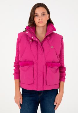 Kadın Fuşya Yelek - 50289586047