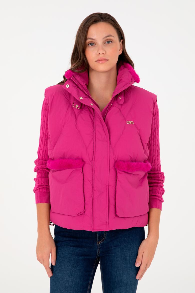 Kadın Fuşya Yelek - 50289586047