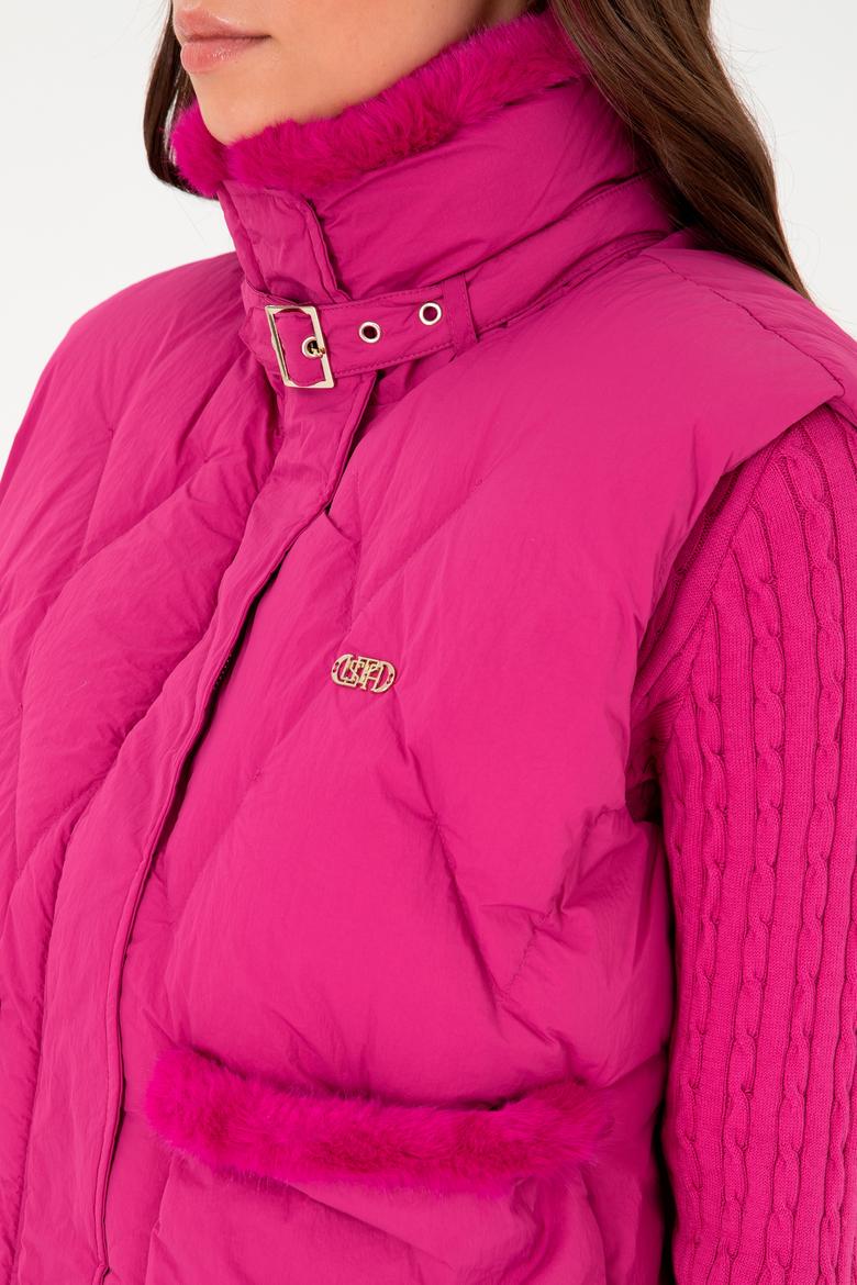 Kadın Fuşya Yelek - 50289586047