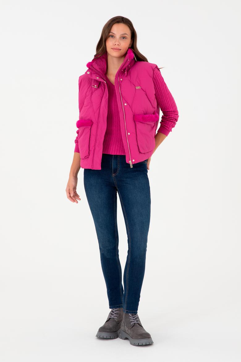 Kadın Fuşya Yelek - 50289586047