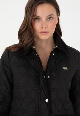 Kadın Siyah Mont - 50289559033