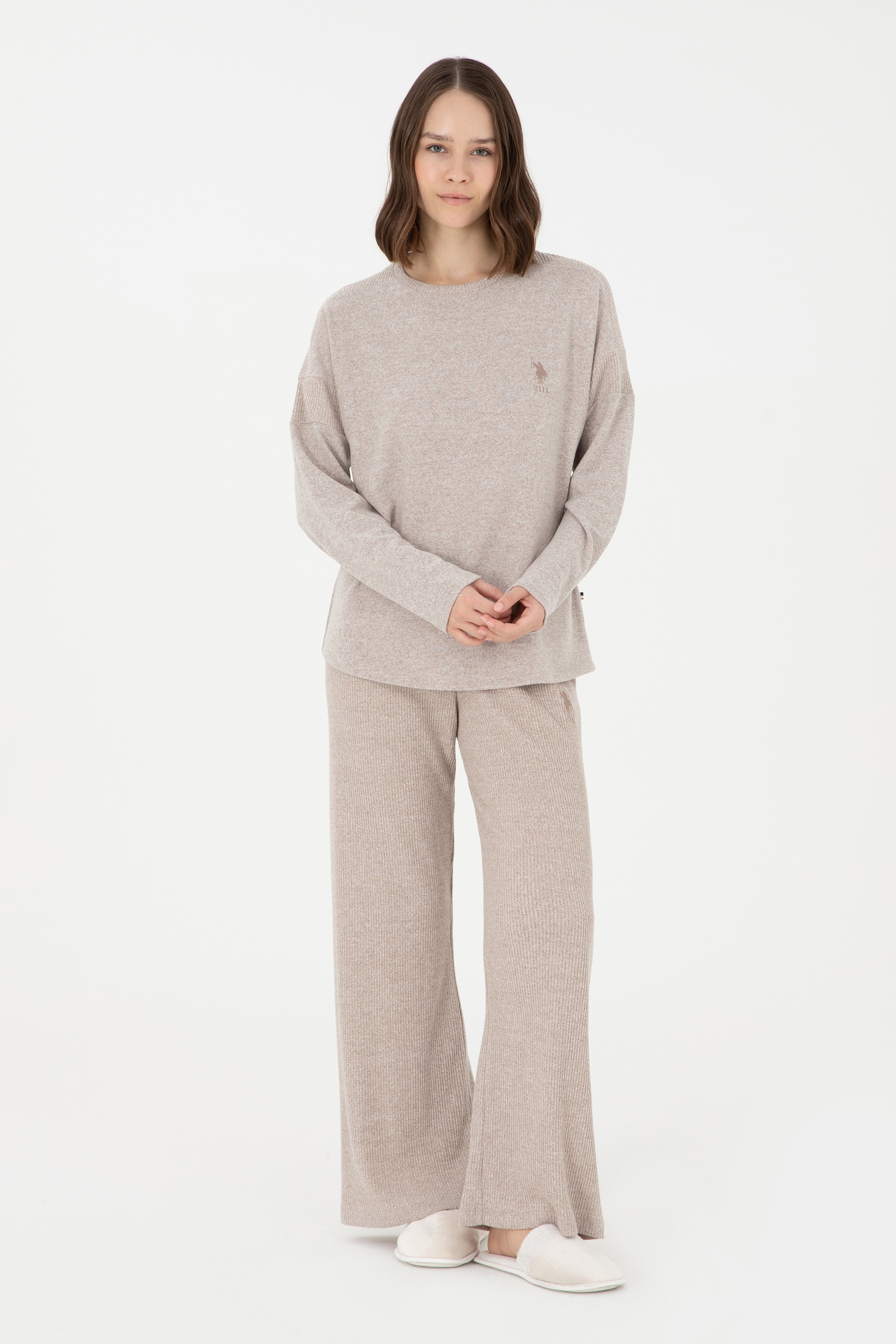 Kadın Camel Pijama Takımı