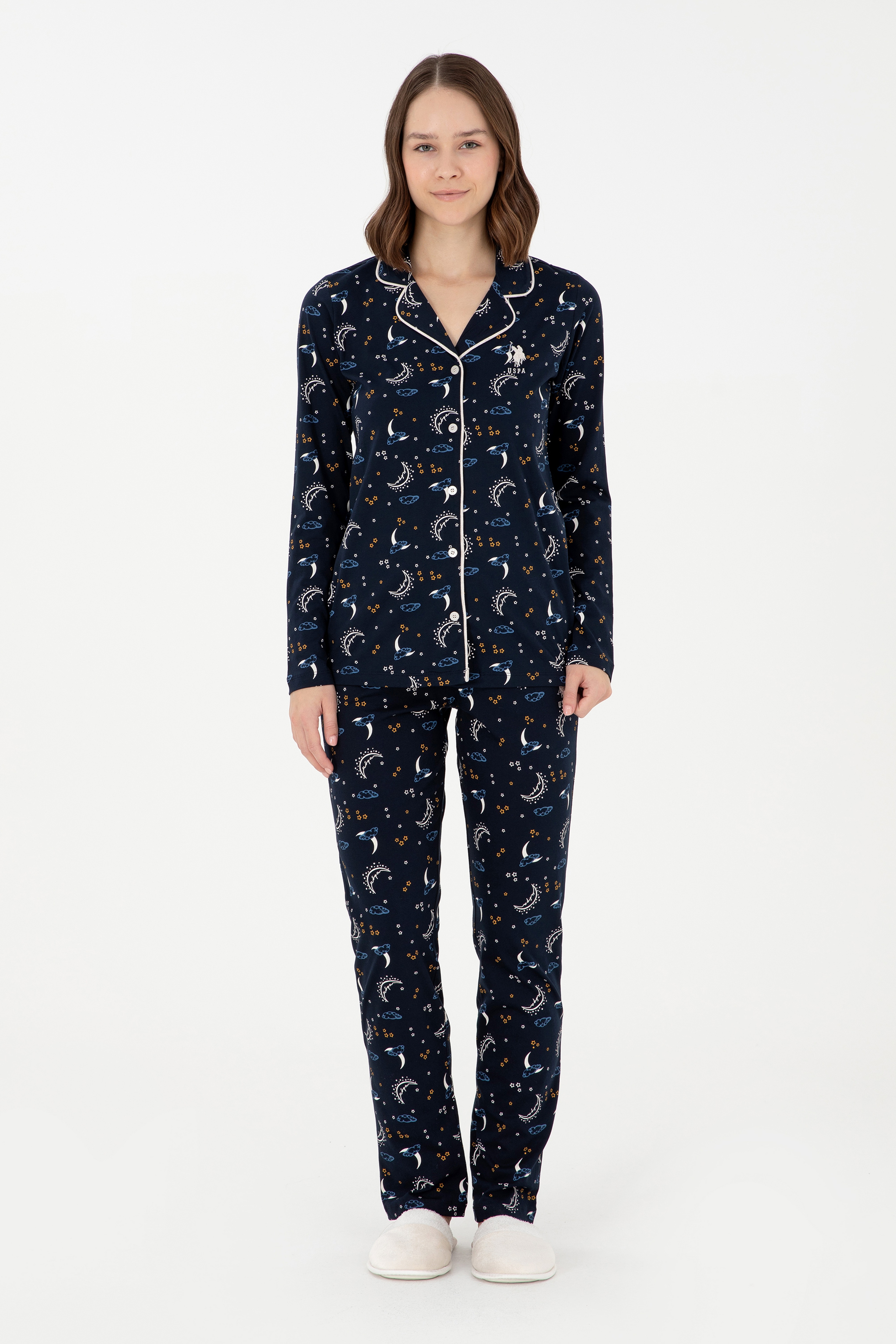 Kadın Lacivert Pijama Takımı