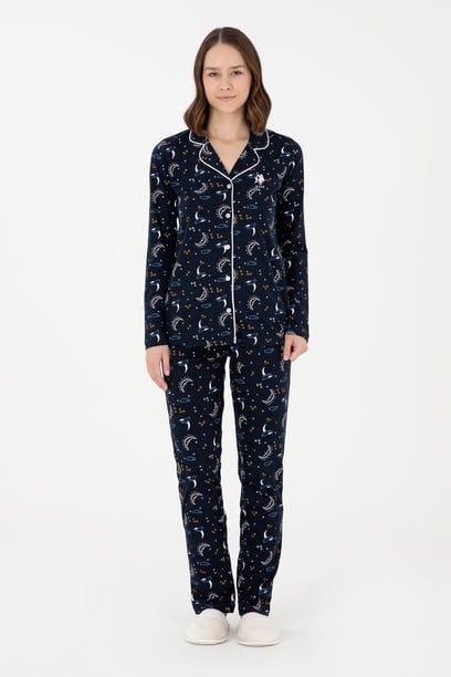 Kadın Lacivert Pijama Takımı