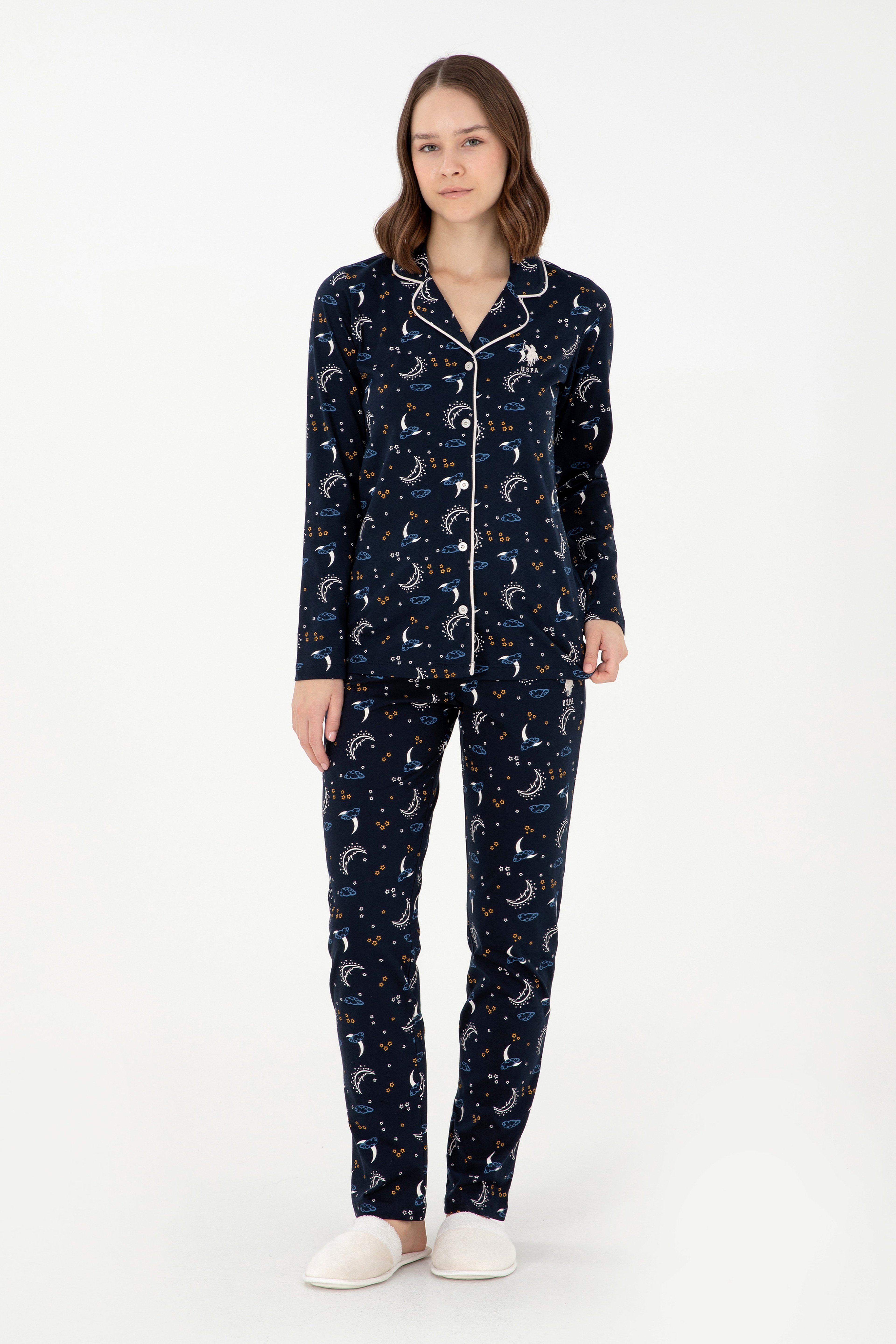 Kadın Lacivert Pijama Takımı - Image 4