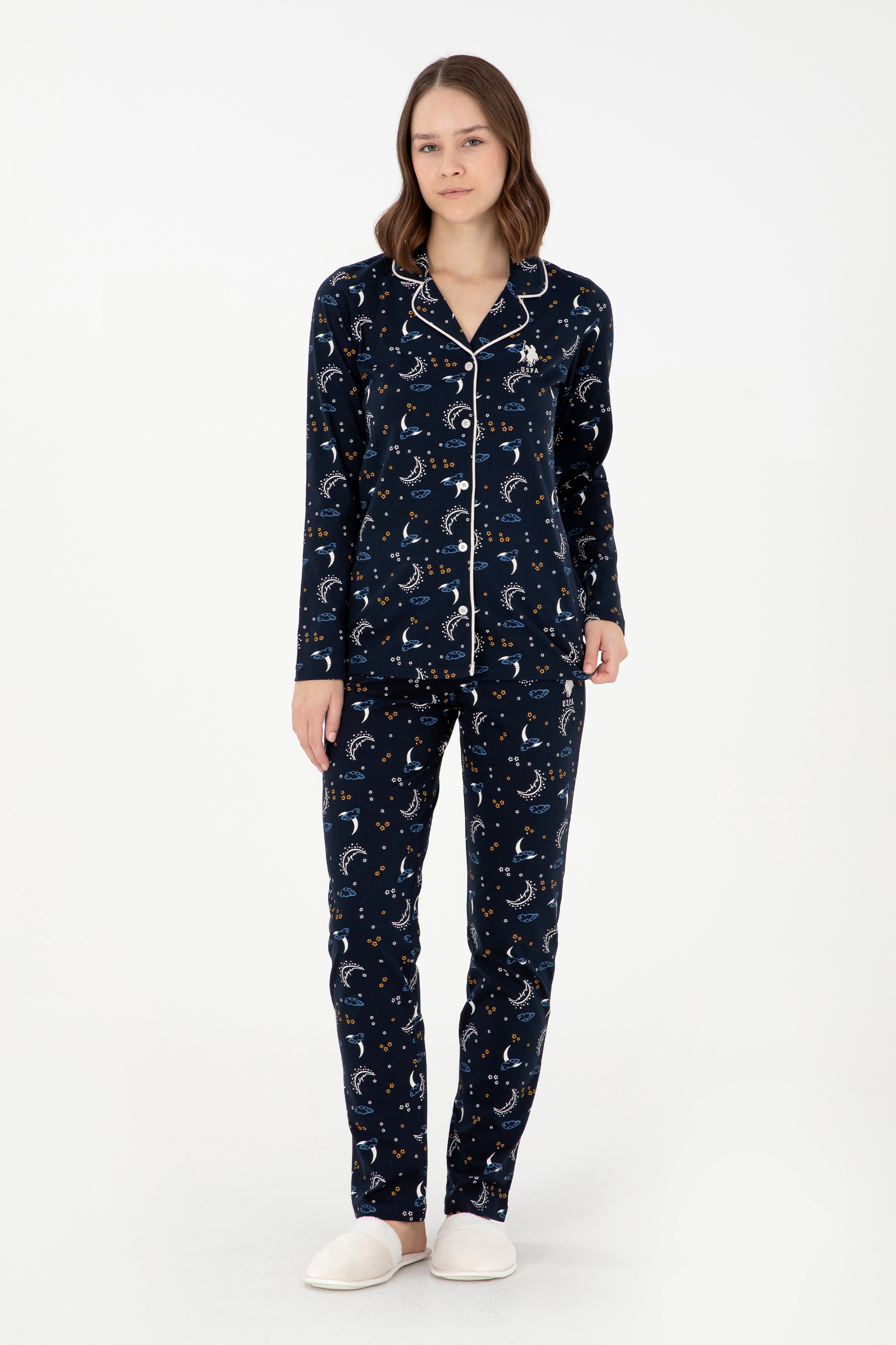 Kadın Lacivert Pijama Takımı
