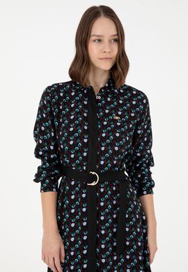 Kadın Bordo Midi Boy Dokuma Elbise - 50289834012