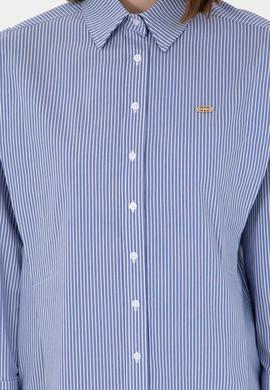 Kadın Saks Uzun Kollu Gömlek - 50293636007