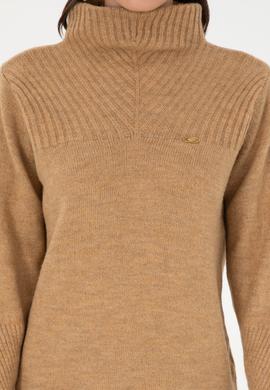 Kadın Camel Balıkçı Yaka Kazak - 50294257011